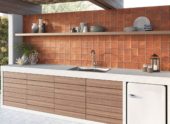 Dominica Rosso 5x5 | Gramercy Kitchen and Bath