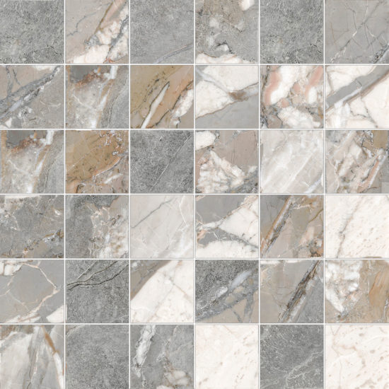 Dynasty Grey 2X2 Mosaic | Gramercy Kitchen and Bath