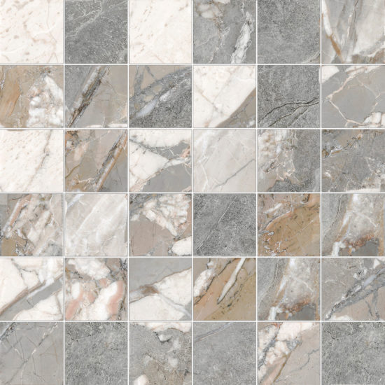 Dynasty Grey 2X2 Mosaic | Gramercy Kitchen and Bath
