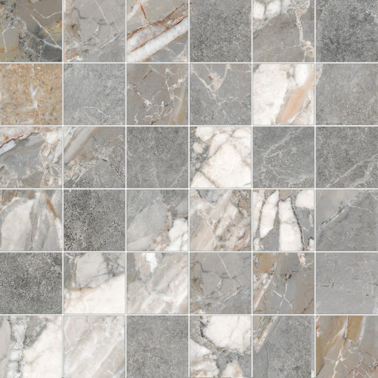 Dynasty Grey 2X2 Mosaic | Gramercy Kitchen and Bath