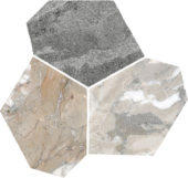 Dynasty Grey Polished/Matte 11X12 Eggs Mosaic | Gramercy Kitchen and Bath