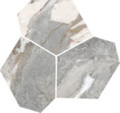 Dynasty Grey Polished/Matte 11X12 Eggs Mosaic | Gramercy Kitchen and Bath