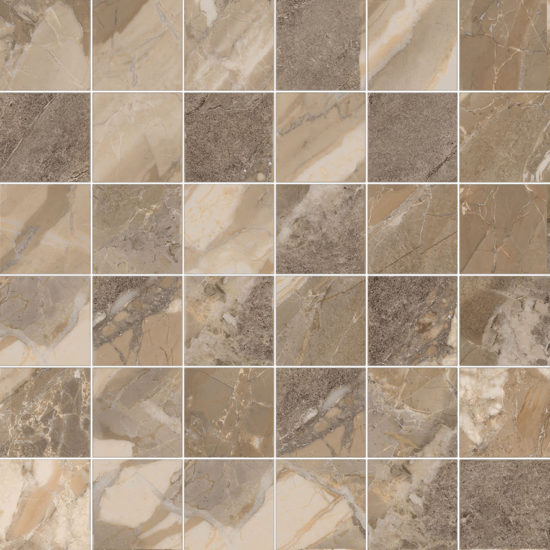 Dynasty Taupe 2X2 Mosaic | Gramercy Kitchen and Bath