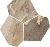 Dynasty Taupe Polished/Matte 11X12 Eggs Mosaic | Gramercy Kitchen and Bath