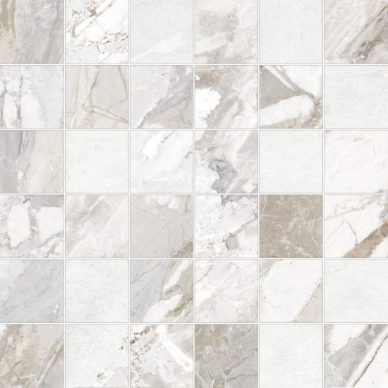 Dynasty White 2X2 Mosaic | Gramercy Kitchen and Bath