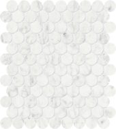 Eterna Bianco 1.25 Polished Penny Round Mosaic | Gramercy Kitchen and Bath