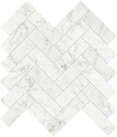 Eterna Bianco 1.25x4 Honed Herringbone Mosaic | Gramercy Kitchen and Bath