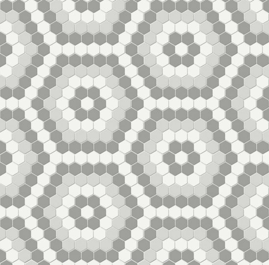 Evening Blend Matte Hexagon Pattern Mosaic | Gramercy Kitchen and Bath