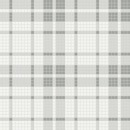 Evening Blend Matte Plaid Pattern Mosaic | Gramercy Kitchen and Bath