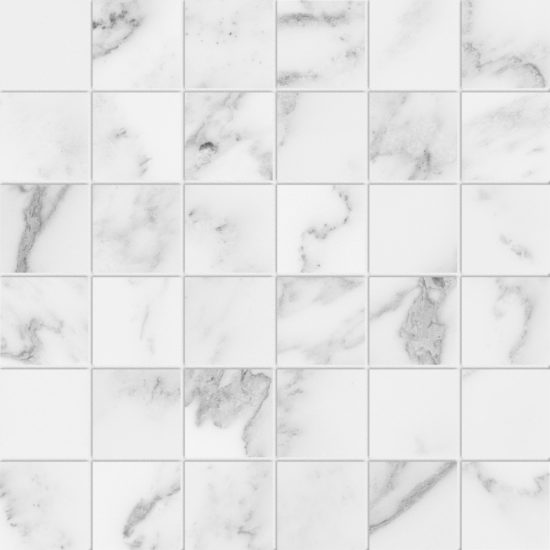 Florence 2X2 Bianco Matte Mosaic | Gramercy Kitchen and Bath
