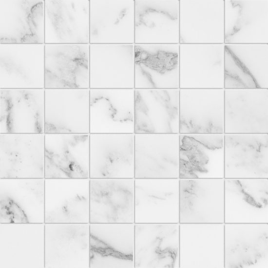 Florence 2X2 Bianco Matte Mosaic | Gramercy Kitchen and Bath