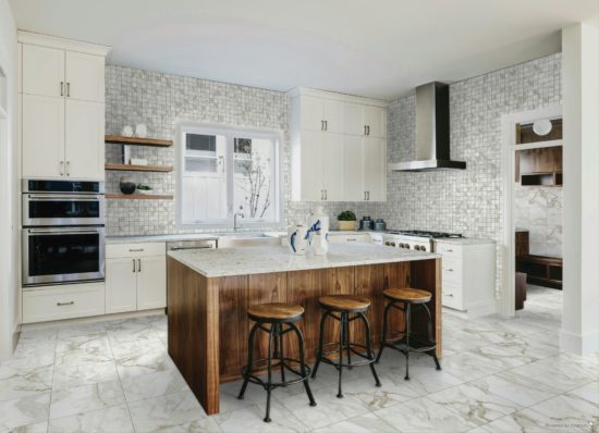 Florence 2X2 Calacatta Matte Mosaic | Gramercy Kitchen and Bath
