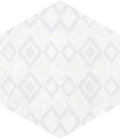 Form 5.5X6.3” White Decor Hexagon | Gramercy Kitchen and Bath