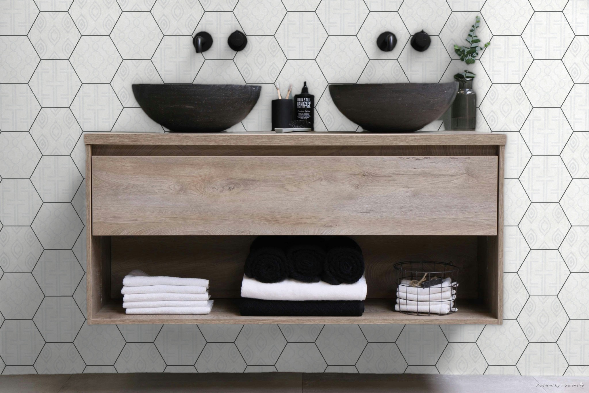 Form 5.5X6.3” White Decor* Hexagon | Gramercy Kitchen and Bath