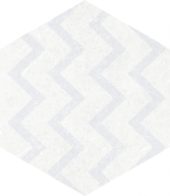 Form 5.5X6.3” White Decor Hexagon | Gramercy Kitchen and Bath