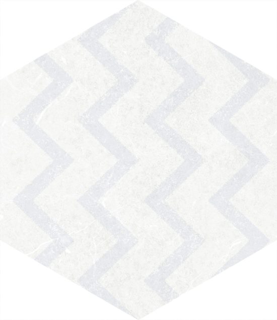 Form 5.5X6.3” White Decor Hexagon | Gramercy Kitchen and Bath