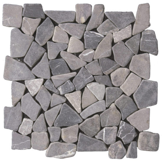 Grey Mini Opus Interlocking Mosaic | Gramercy Kitchen and Bath