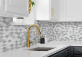 Grey White Multicolor Marble Diamond Honed 11.4"x11.3" | Gramercy Kitchen and Bath