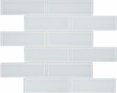 Ice 2X6 Brick Mosaic | Gramercy Kitchen and Bath