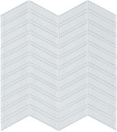Ice Chevron Mosaic | Gramercy Kitchen and Bath