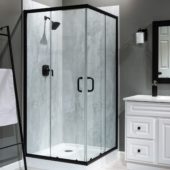 Iced Pewter Shower Wall Kit 36x60x78 | Gramercy Kitchen and Bath