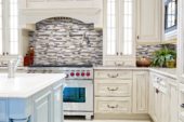Linear Cabernet Mosaic | Gramercy Kitchen and Bath