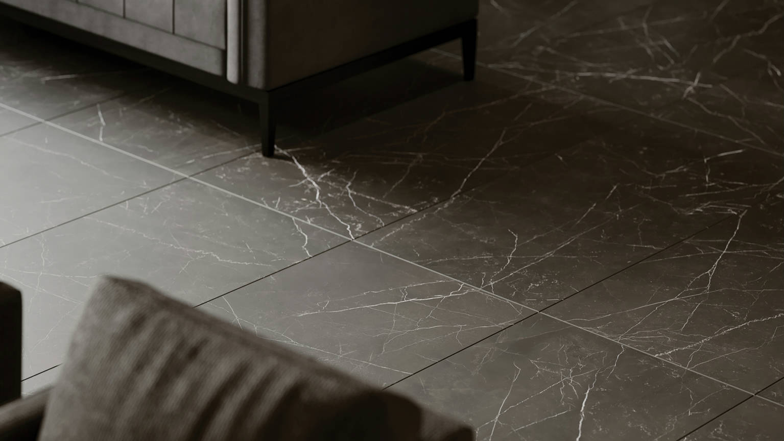 Luxury Tivoli Nero 24x48 3 | Gramercy Kitchen and Bath
