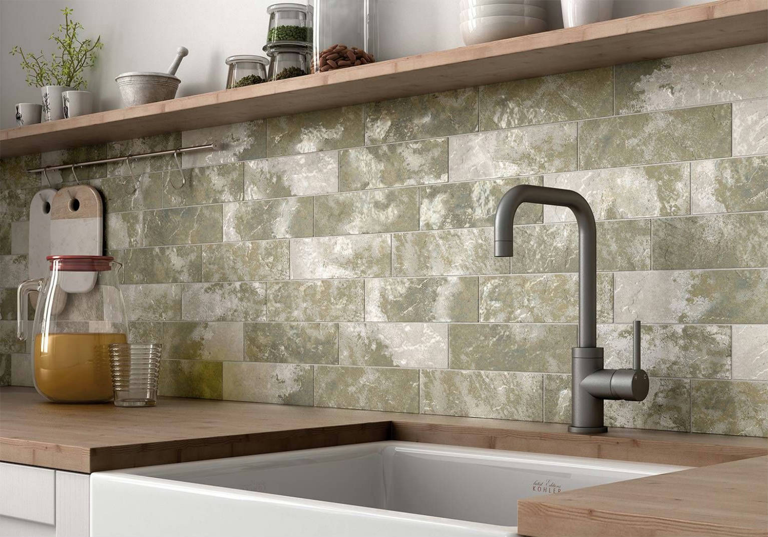 Madrid 3X9 Musgo | Gramercy Kitchen and Bath