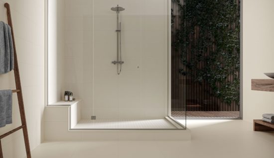 Marmiline Ivory 18x47 Bench | Gramercy Kitchen and Bath