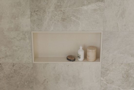 Marmiline Mist 12x28 Niche | Gramercy Kitchen and Bath