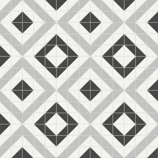Midnight Blend Matte Cubic Pattern Mosaic | Gramercy Kitchen and Bath