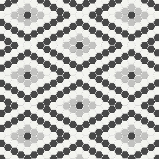 Midnight Blend Matte Diamond Pattern Mosaic | Gramercy Kitchen and Bath