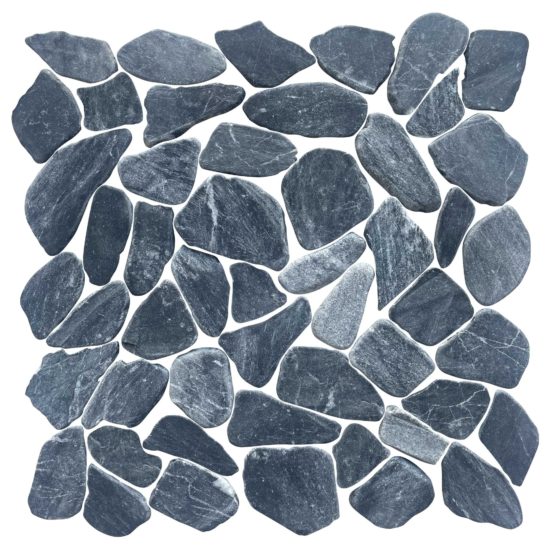 Mini Opus Matte Grey Mix Marble Stone Interlocking | Gramercy Kitchen and Bath