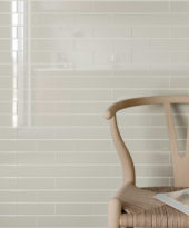 Mist 2X6 Brick Mosaic | Gramercy Kitchen and Bath
