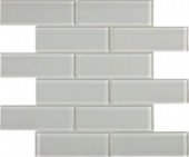 Mist 2X6 Brick Mosaic | Gramercy Kitchen and Bath