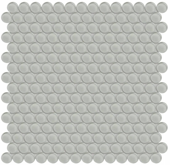 Mist Penny Round Mosaic
