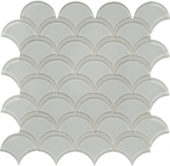 Mist Scallop Mosaic | Gramercy Kitchen and Bath