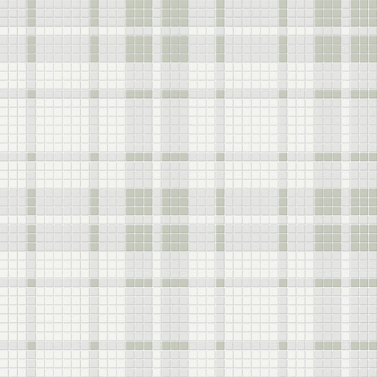 Morning Blend Matte Plaid Pattern Mosaic | Gramercy Kitchen and Bath