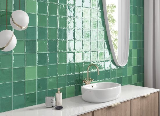 Morocco Green 5x5 | Gramercy Kitchen and Bath