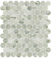Moscato Argento 1.25 Penny Round Mosaic | Gramercy Kitchen and Bath