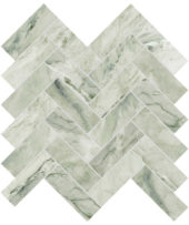 Moscato Argento 1.25x4 Herringbone Mosaic | Gramercy Kitchen and Bath