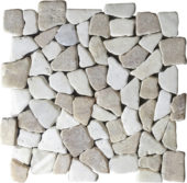 Onyx White Mini Opus Interlocking Mosaic | Gramercy Kitchen and Bath