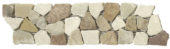 Onyx White/Red Opus Mosaic Interlocking Border | Gramercy Kitchen and Bath