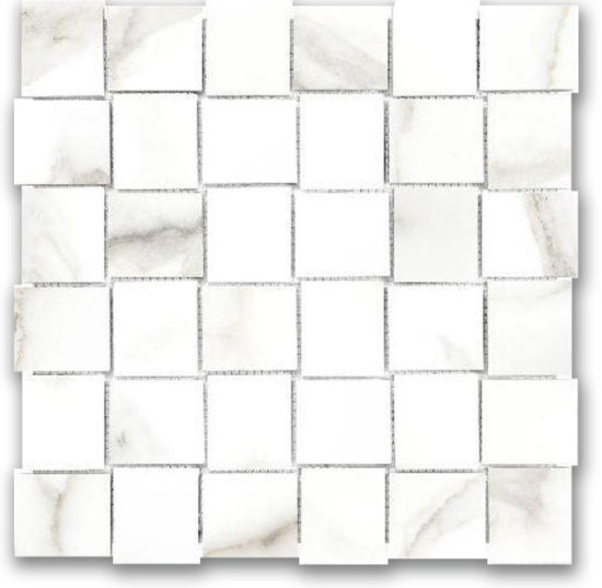 Polished 2X2 Adoration Basketweave Mosaic | Gramercy Kitchen and Bath