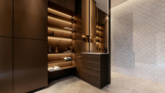 Polished Infatuation Arabesque Mosaic | Gramercy Kitchen and Bath