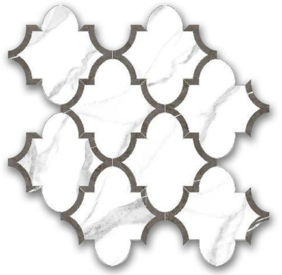 Polished Love Arabesque Mosaic | Gramercy Kitchen and Bath
