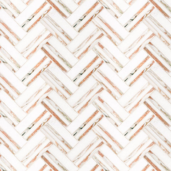 Rosey Weave Mosaic | Gramercy Kitchen and Bath