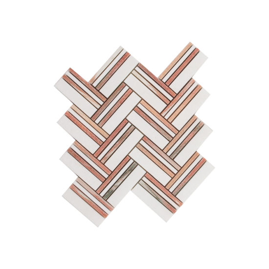 Rosey Weave Mosaic | Gramercy Kitchen and Bath