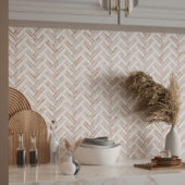 Rosey Weave Mosaic | Gramercy Kitchen and Bath