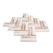Rosey Weave Mosaic | Gramercy Kitchen and Bath